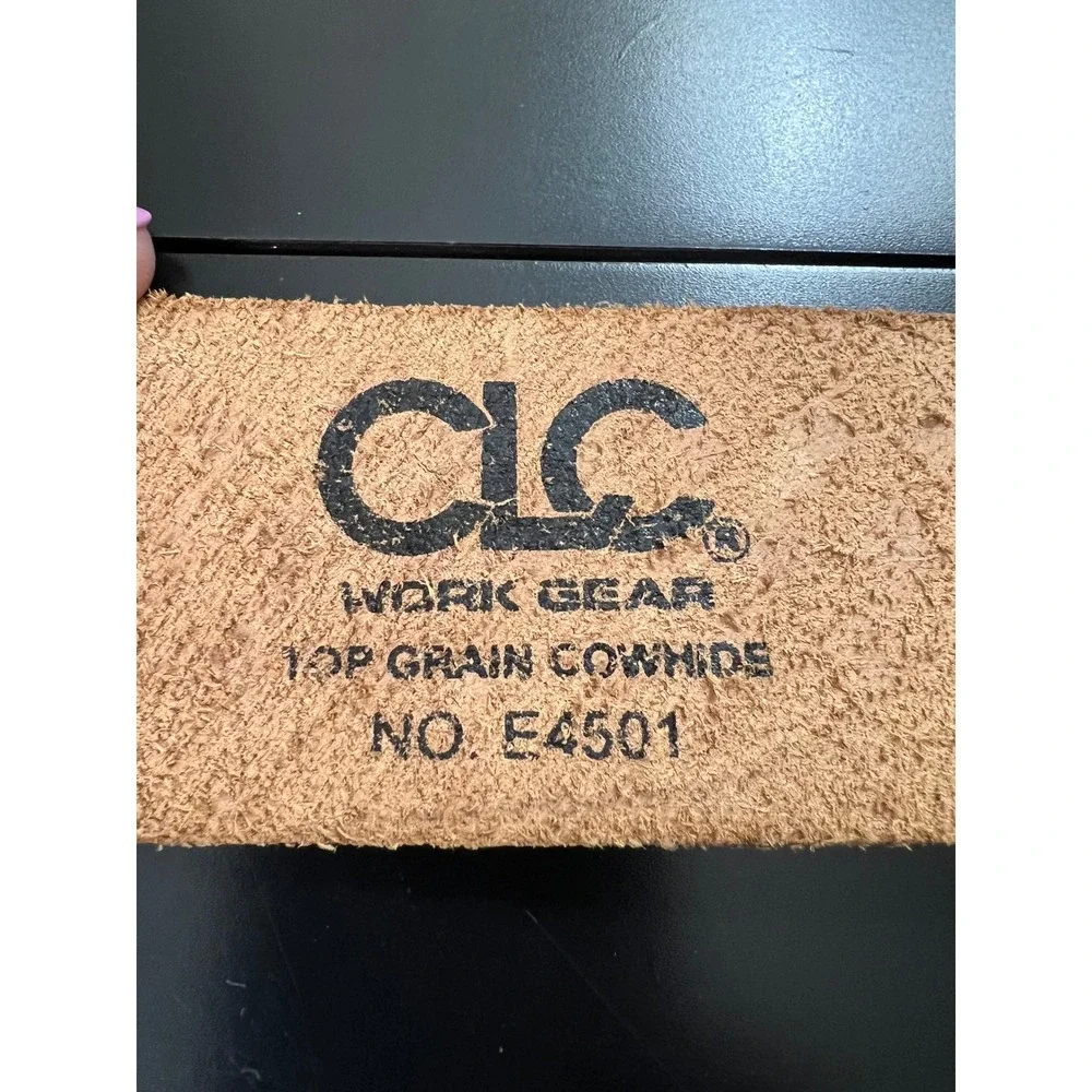 CLC Work Gear Tan Leather Basketweave Work Belt Top Grain Cowhide E4501 51 Inch‎